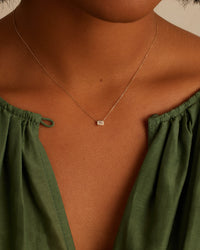 Thumbnail for Classic Diamond Emerald Necklace