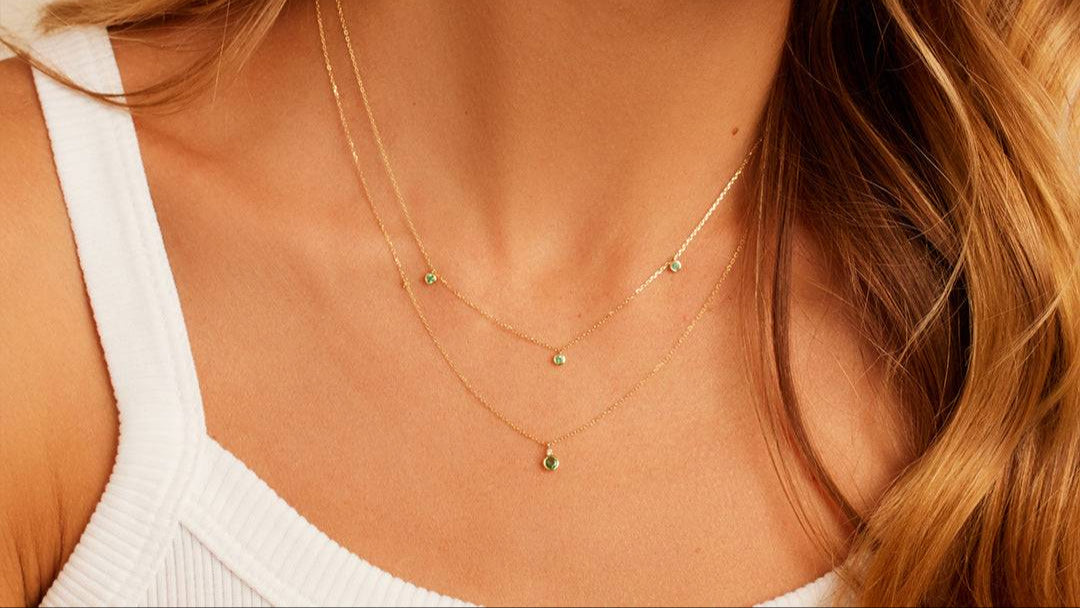 Classic Emerald Trio Necklace