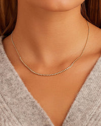 Thumbnail for Classic Diamond Row Necklace