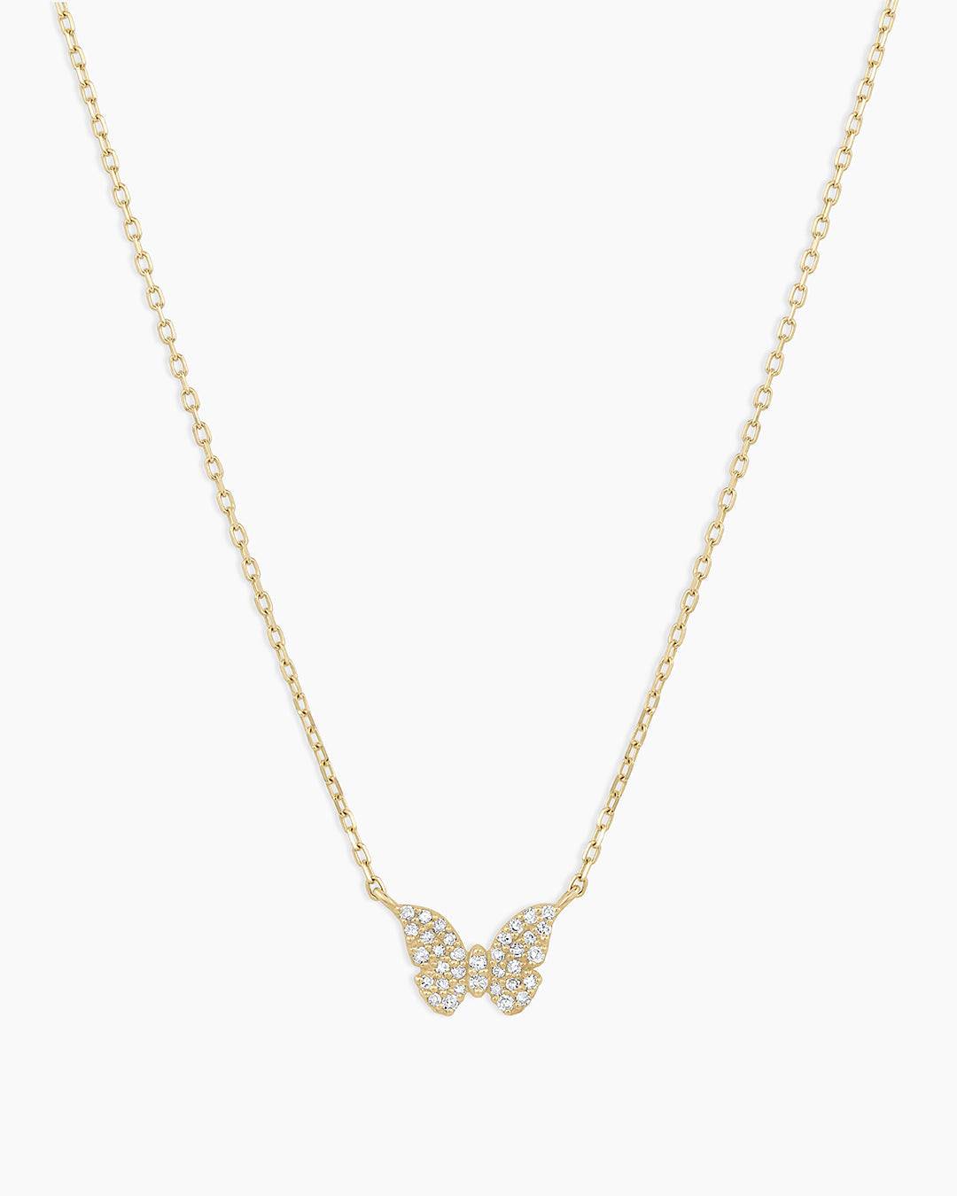 Diamond Butterfly Necklace