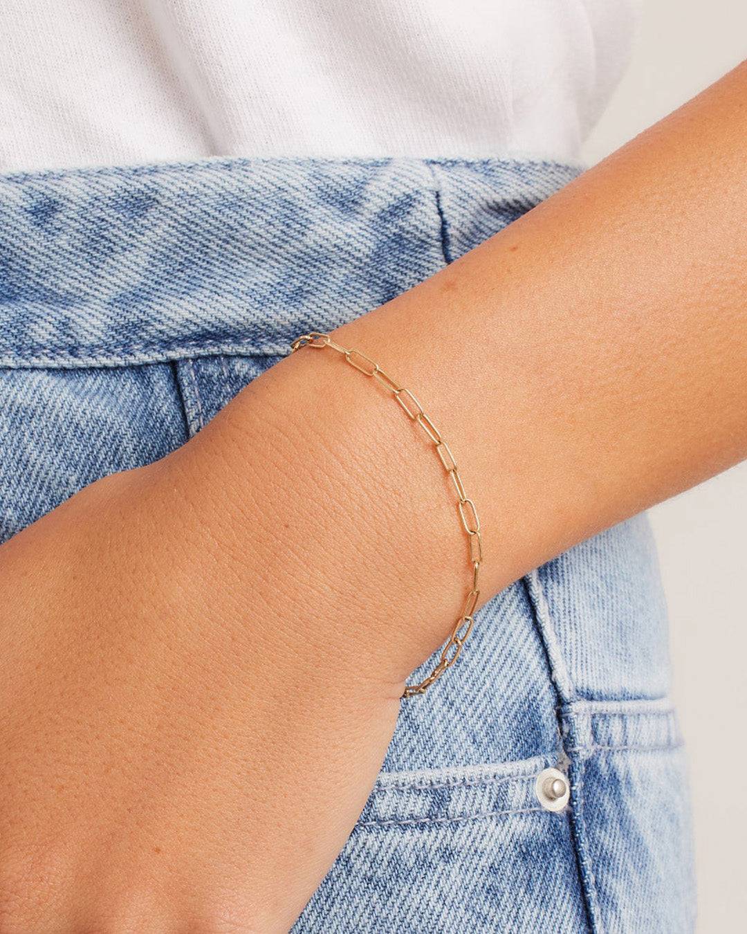 14k Gold Parker Mini Bracelet