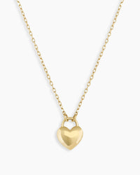 Thumbnail for 14k Gold Heart Padlock Necklace