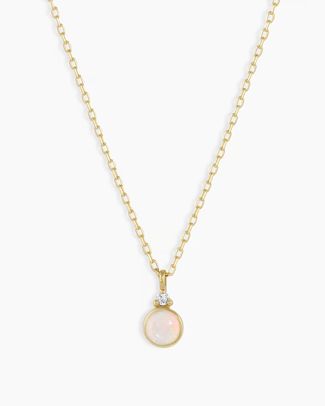 14k Gold Birthstone Necklace