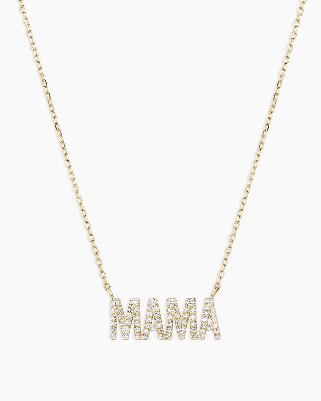 Diamond Pavé Mama Necklace