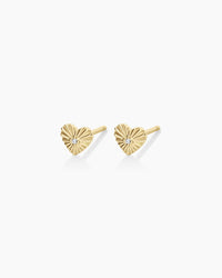 Thumbnail for Diamond Vintage Heart Studs