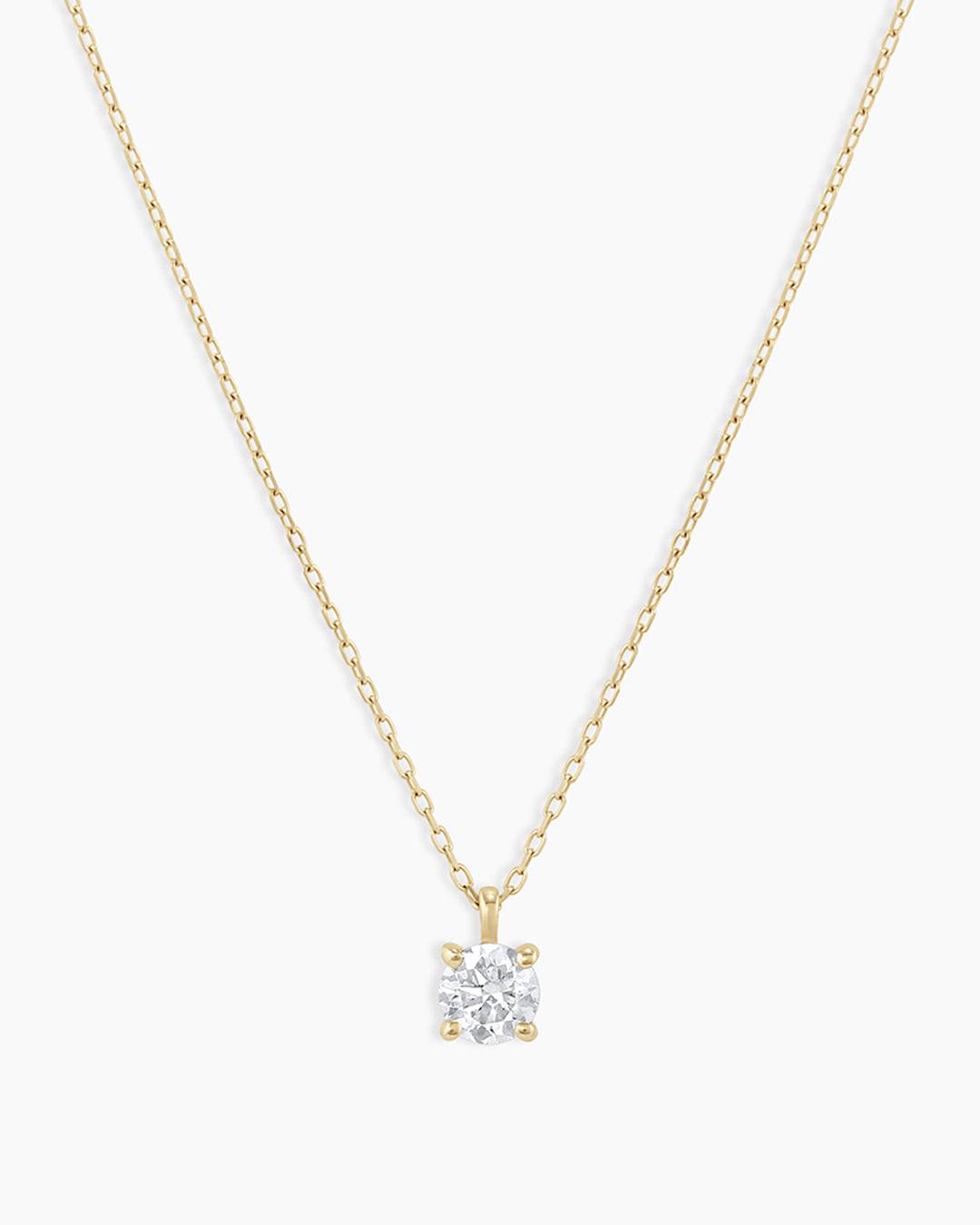 Diamond Solitaire 4 mm Necklace