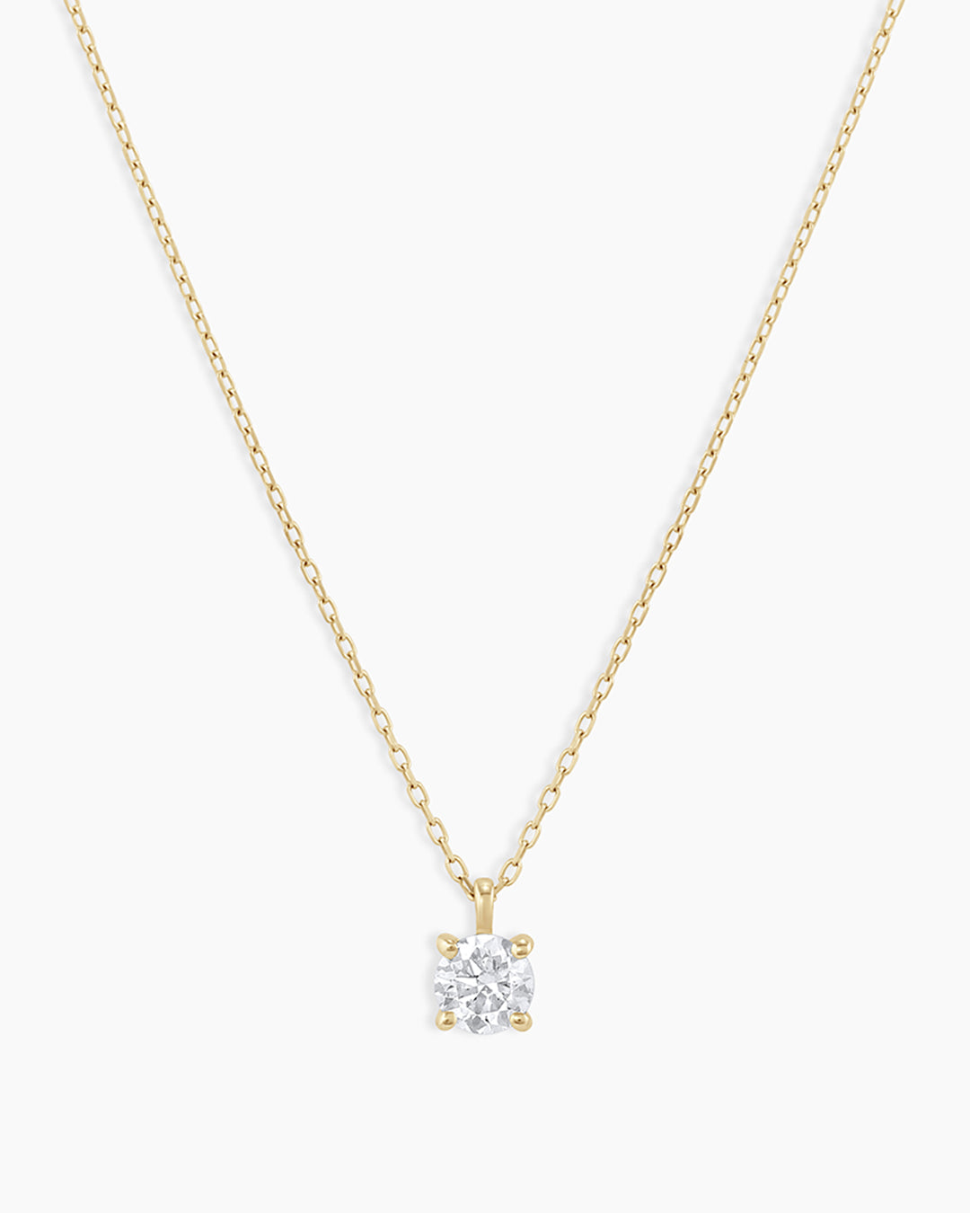 Diamond Solitaire 4 mm Necklace