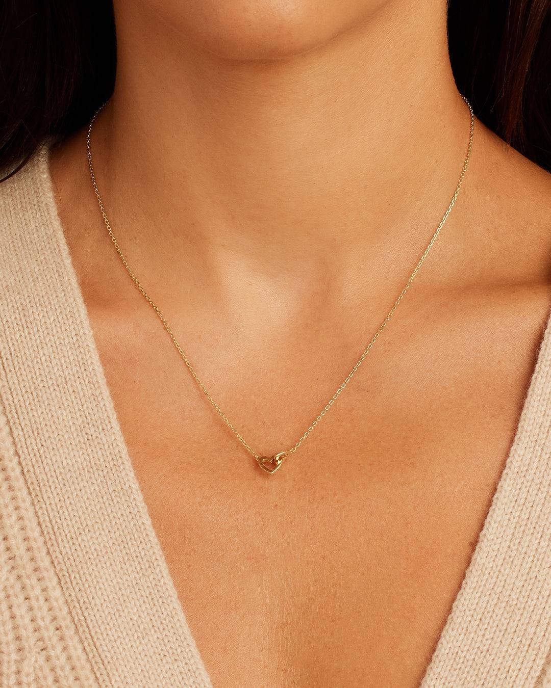 14k Gold Parker Heart Necklace