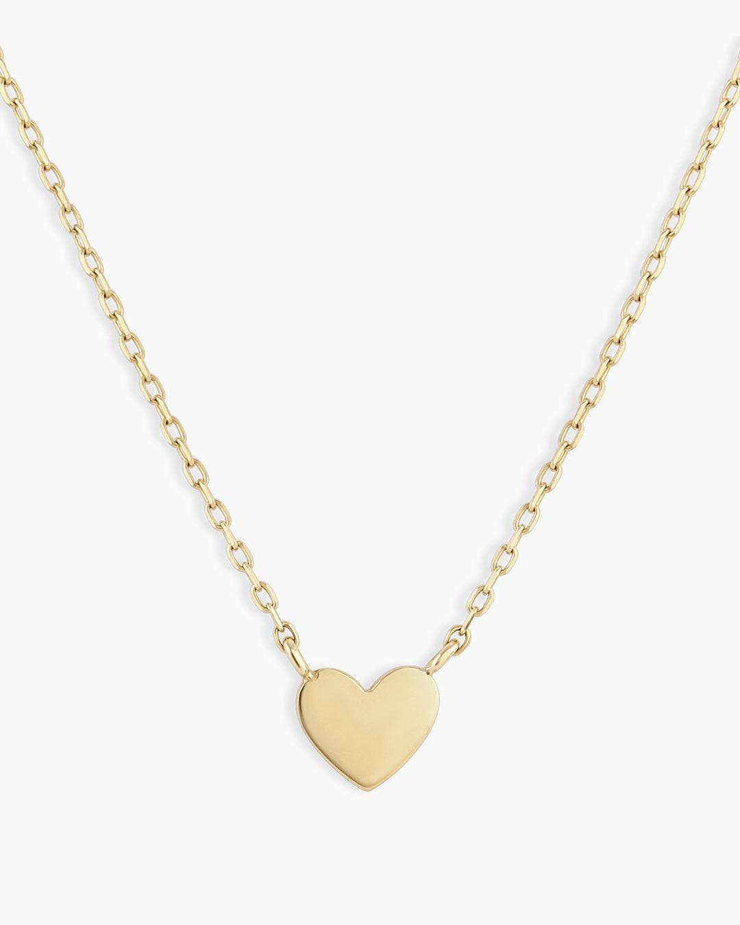 14k Gold Heart Mini Necklace