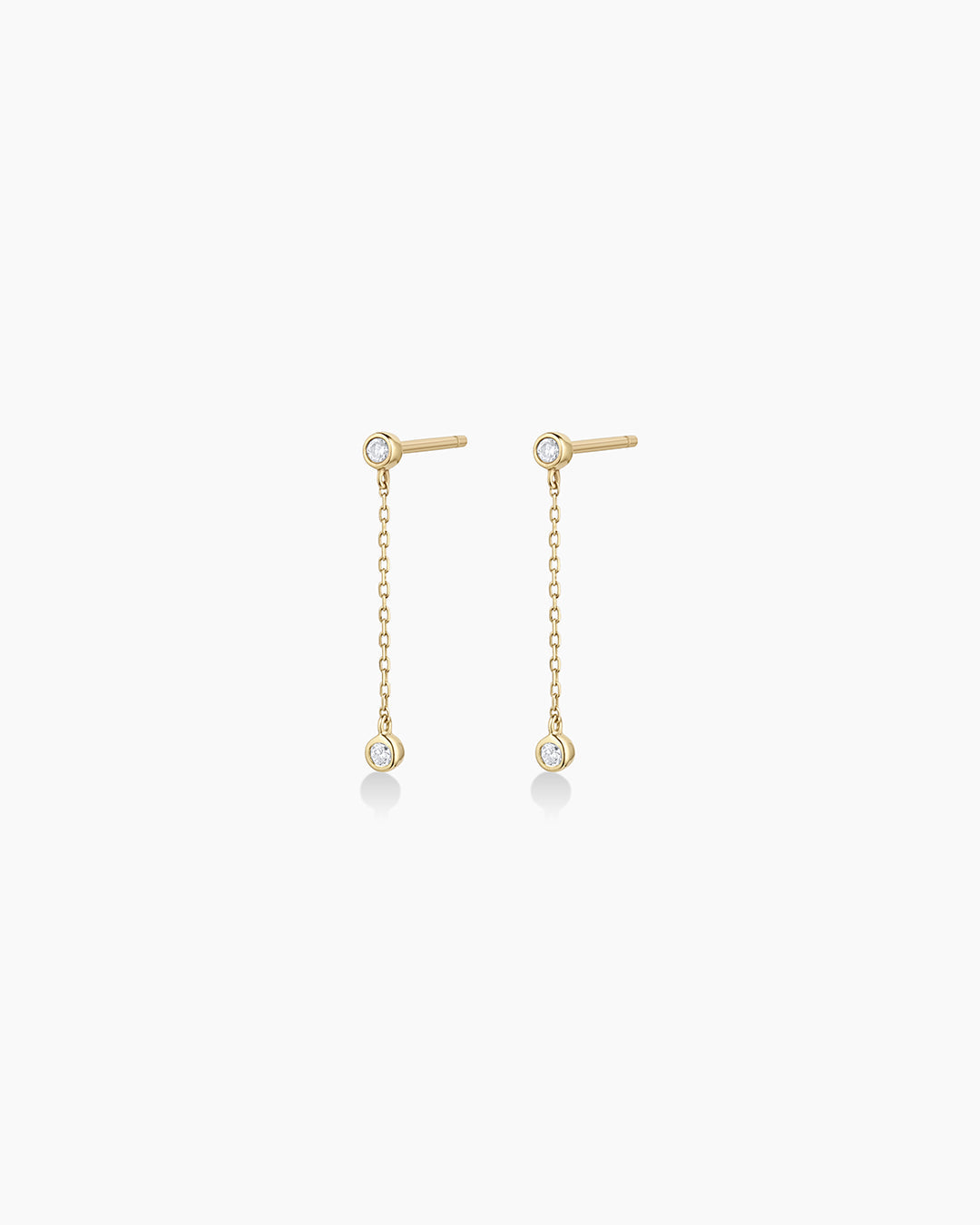 Classic Diamond Drop Earrings