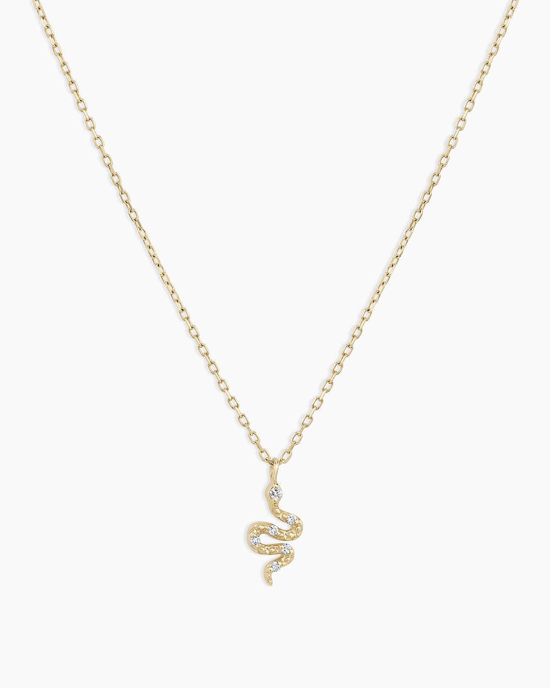 Diamond Snake Necklace