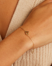 Thumbnail for 14k Gold Parker Heart Bracelet