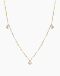 Thumbnail for Classic Pink Sapphire Trio Necklace