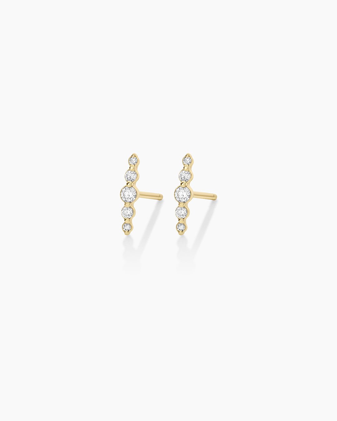 Elle Diamond Row Studs