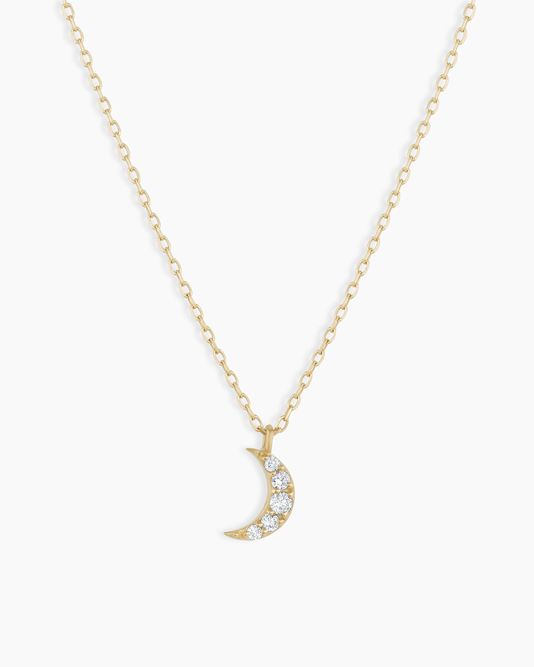 Diamond Crescent Necklace