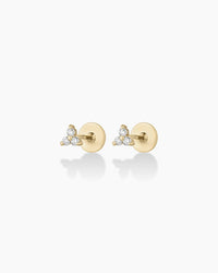 Thumbnail for Diamond Bali Flat Back Studs