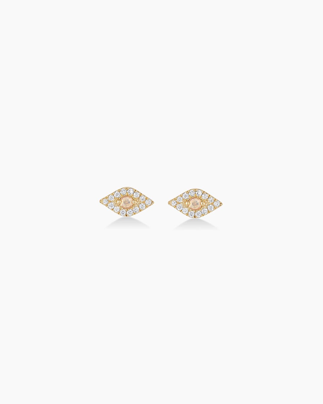 Diamond Evil Eye Studs