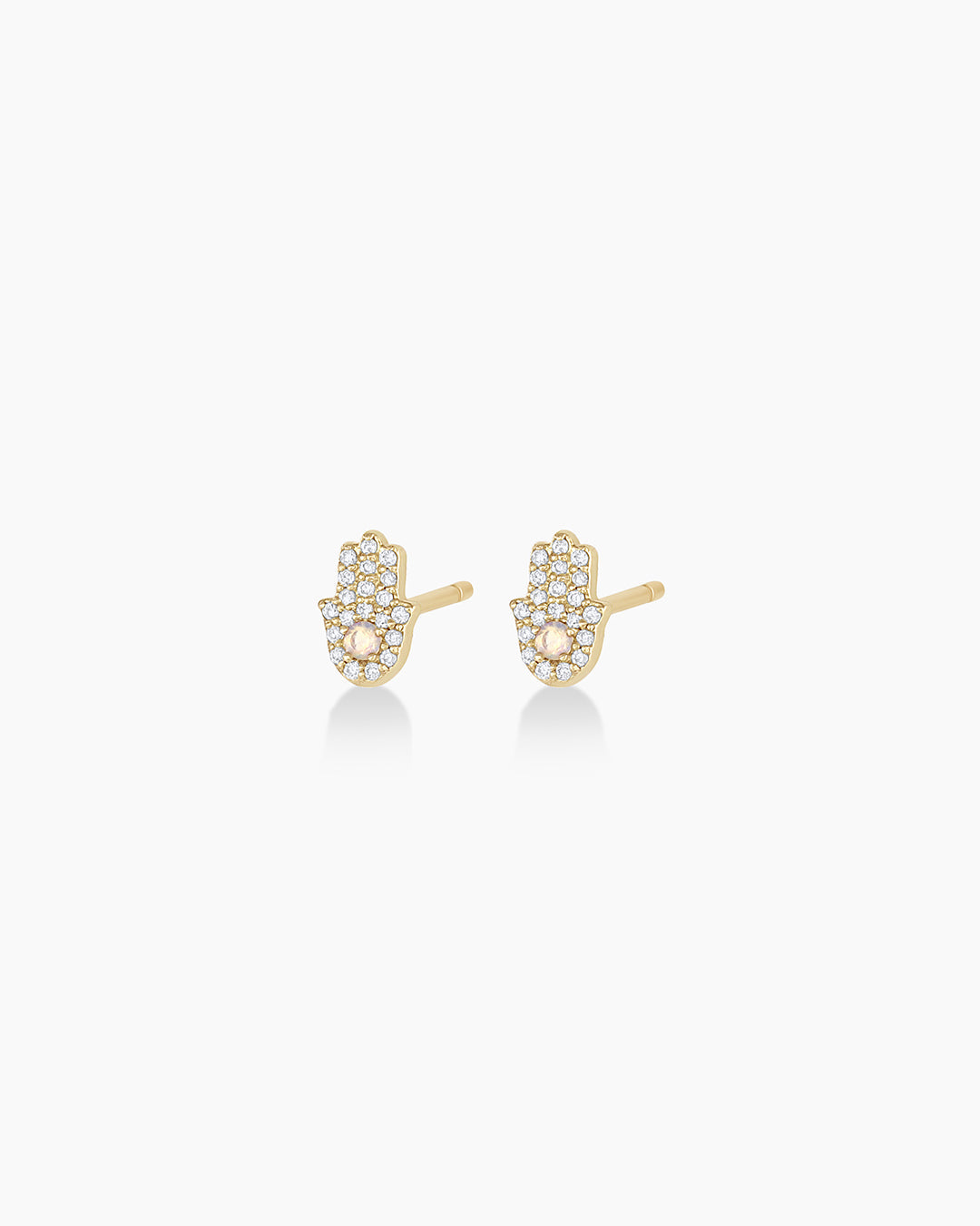 Diamond Hamsa Studs