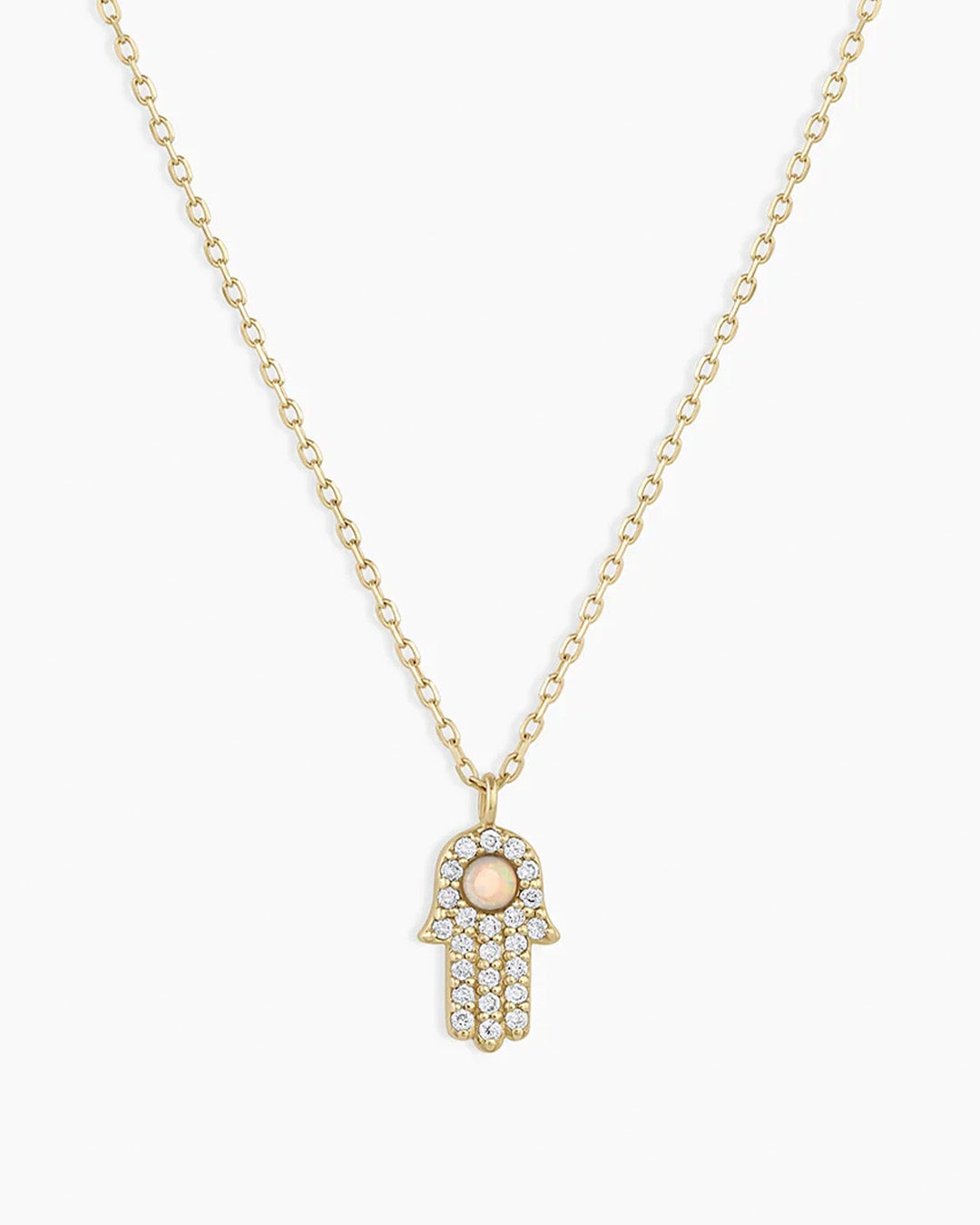 Diamond Hamsa Necklace