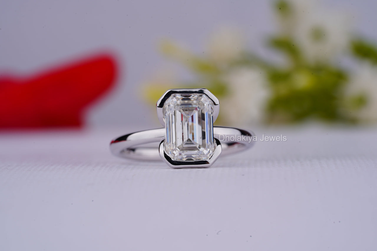 Emerald Cut Diamond Ring