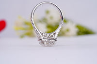 Thumbnail for Oval Cut Halo Wedding Ring