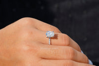 Thumbnail for Elegant Oval Cut Engagement Ring