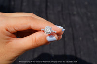 Thumbnail for Elongated Cushion Cut Ring