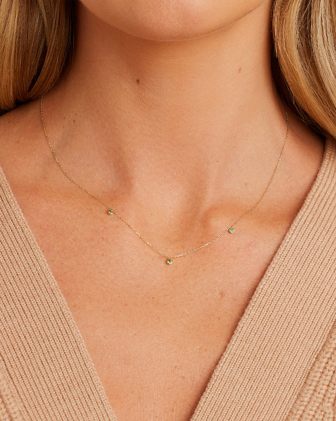 Classic Emerald Trio Necklace