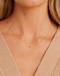 Thumbnail for Classic Emerald Trio Necklace