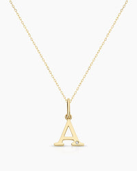 Thumbnail for Diamond Vintage 18K Alphabet Charm Necklace