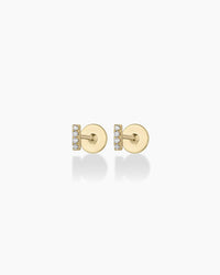 Thumbnail for Diamond Pavé Bar Flat Back Studs