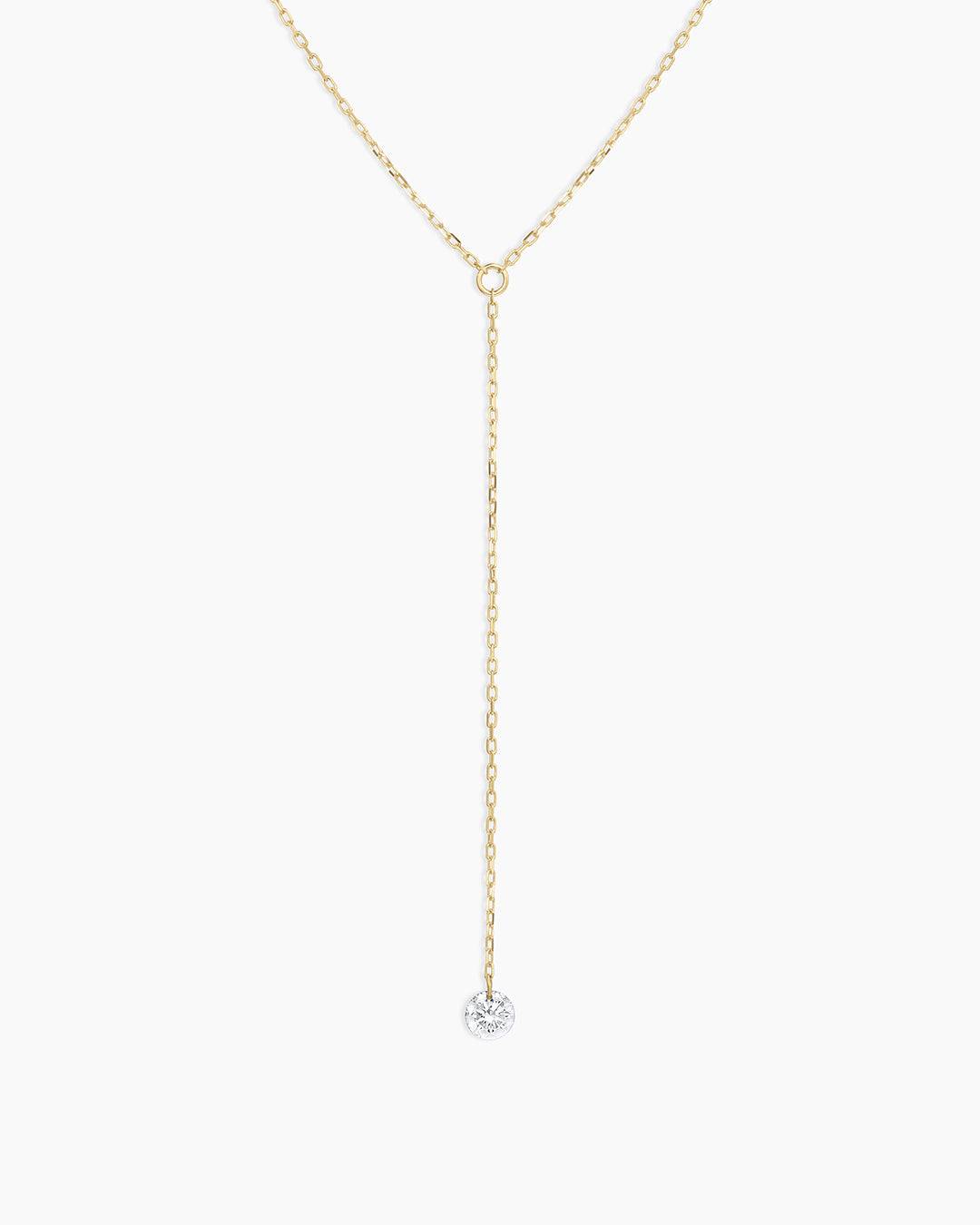 Floating Diamond Lariat