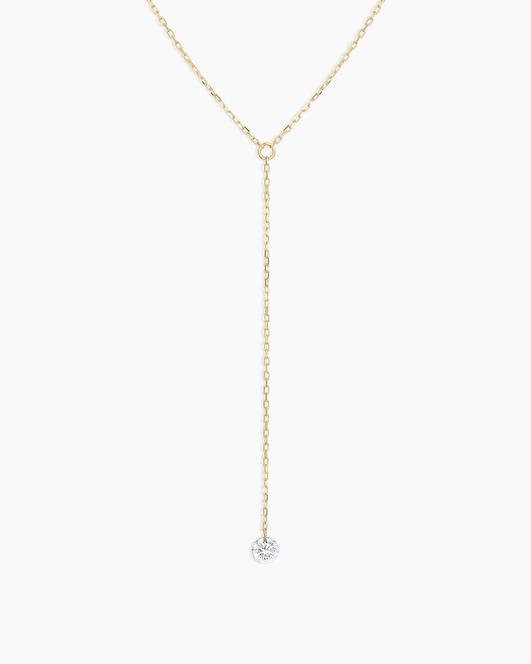 Floating Diamond Lariat