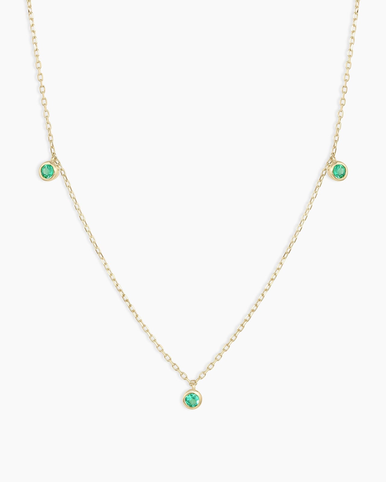 Classic Emerald Trio Necklace