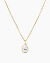 Thumbnail for Classic Diamond Pear Necklace