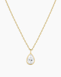 Thumbnail for Classic Diamond Pear Necklace