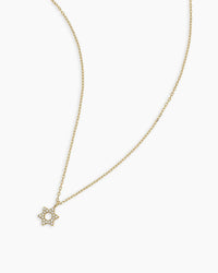 Thumbnail for Diamond Star of David Necklace