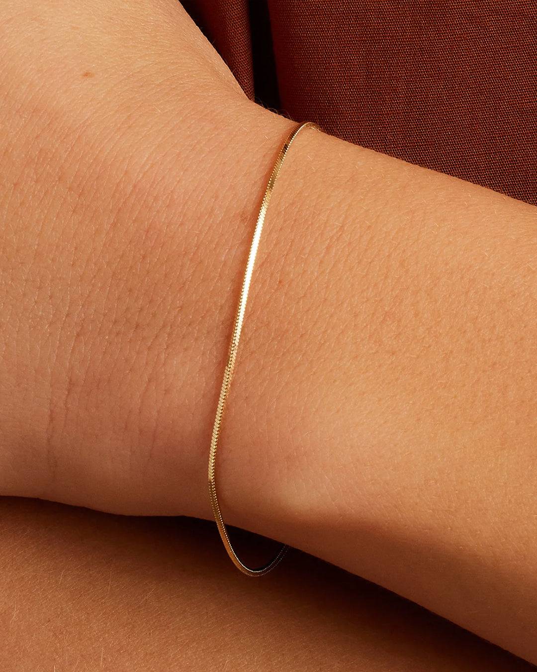 14k Gold Micro Mini Venice Bracelet