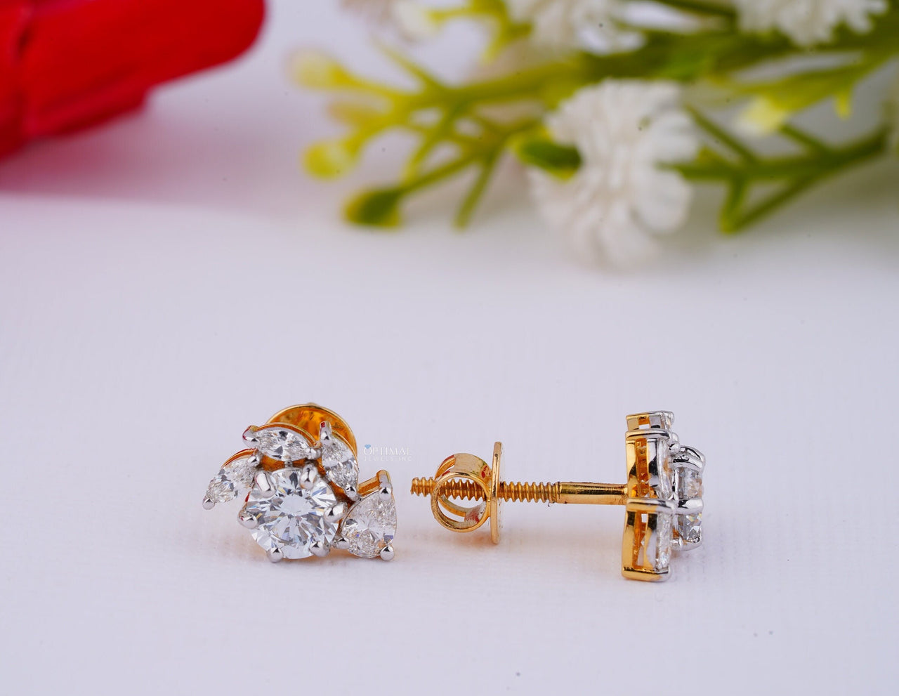 Multi Lab Grown Diamond Earrings 4.00 Ctw IGI Certified Diamond Earrings Yellow Gold Stud Earrings For Women Perfect For Every Occasion