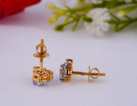 Thumbnail for Multi Lab Grown Diamond Earrings 4.00 Ctw IGI Certified Diamond Earrings Yellow Gold Stud Earrings For Women Perfect For Every Occasion