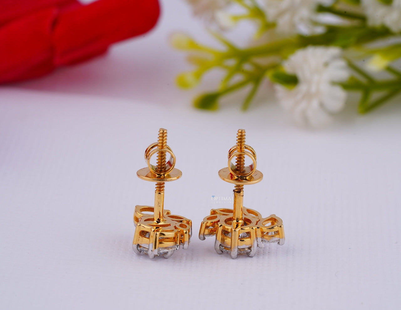 Multi Lab Grown Diamond Earrings 4.00 Ctw IGI Certified Diamond Earrings Yellow Gold Stud Earrings For Women Perfect For Every Occasion