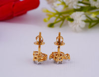 Thumbnail for Multi Lab Grown Diamond Earrings 4.00 Ctw IGI Certified Diamond Earrings Yellow Gold Stud Earrings For Women Perfect For Every Occasion