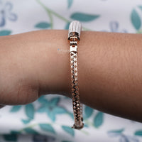 Thumbnail for Elegant Lab Grown Diamond Bracelet, 1.75 CTW Round Cut Cluster Diamond Bracelet, Rose Gold Modern Style Bracelet, Perfect for Any Occasions