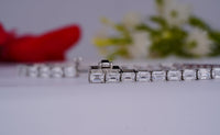 Thumbnail for Stunning Emerald Cut Lab Grown Diamond 8.00 Ctw White Gold Tennis Bracelet, Diamond Bracelet For Women, Special Birthday Gift For Wife